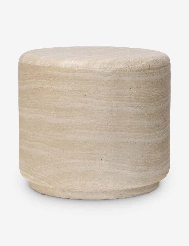 Venetia Indoor / Outdoor Round Side Table by Amber Lewis x Four Hands