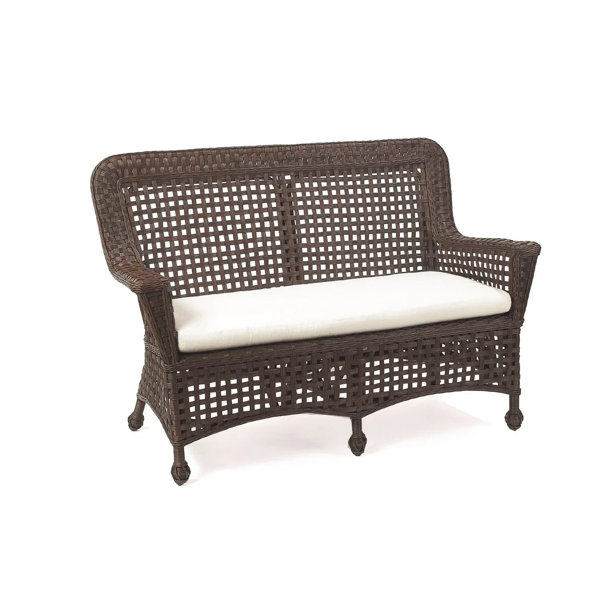 Wicker Riviera Settee with Cushion