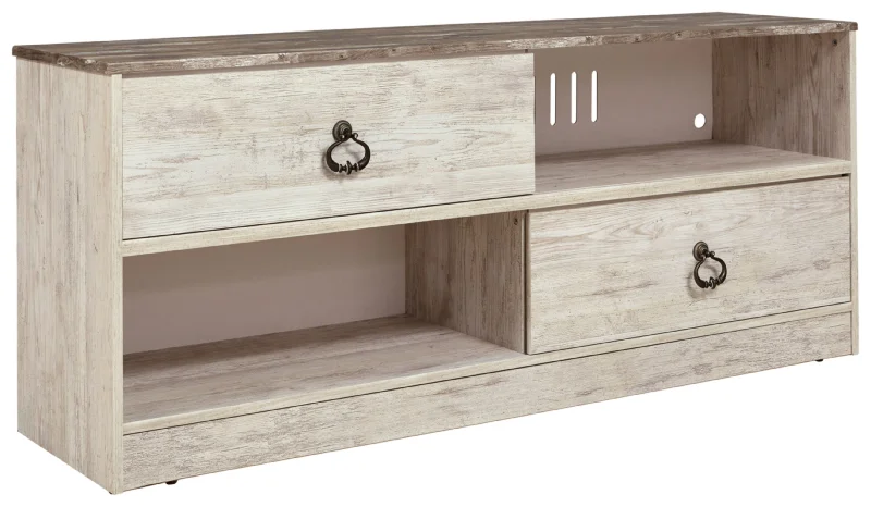 Willowton Large TV Stand Whitewash by Ashley Furniture