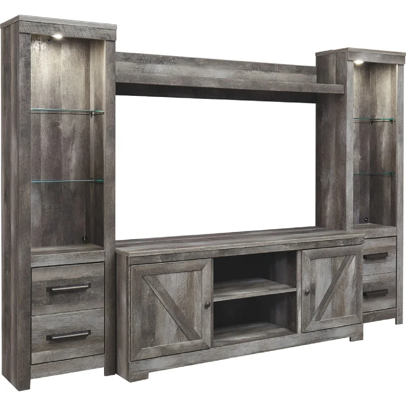 Wynnlow 4 Piece Entertainment Unit - Gray